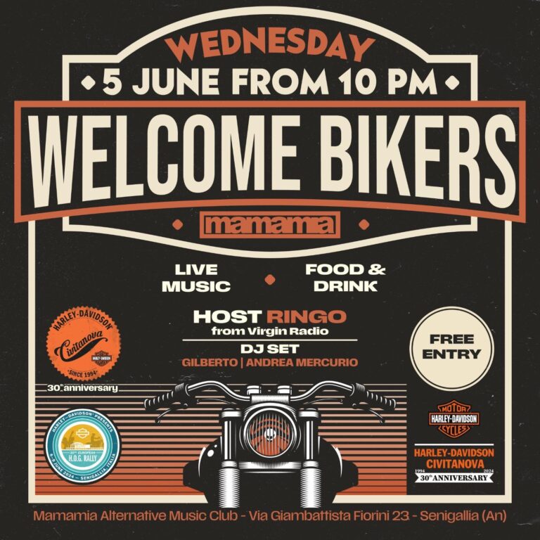 festa di apertura european hog rally di senigallia e festa dei 30 anni di attività harley-davidson civitanova