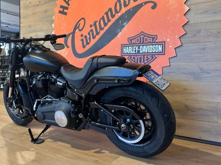 Harley-Davidson Fat Bob 114 con sissy bar e gruppo stop LED personalizzato