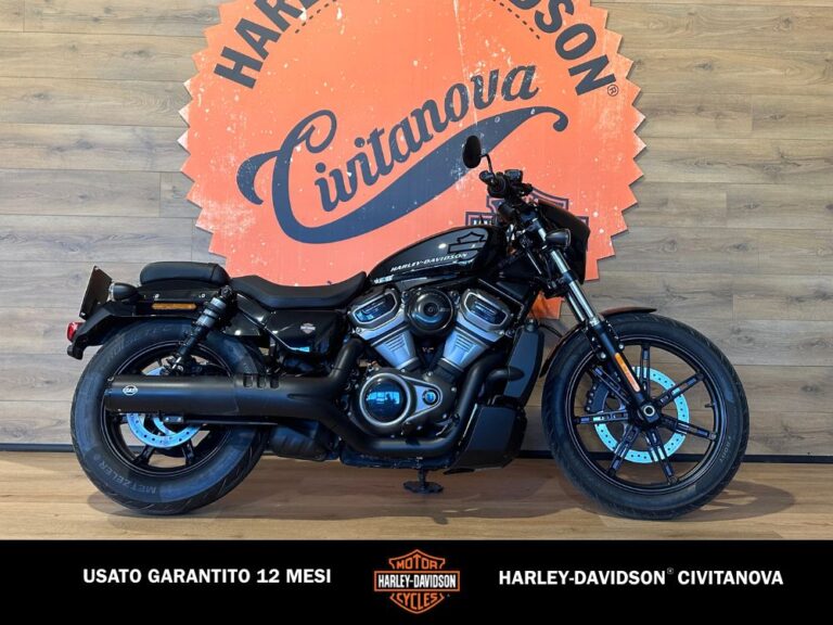 Moto Harley-Davidson Nightster 975 del 2023 nera con scarico S&S Grand National